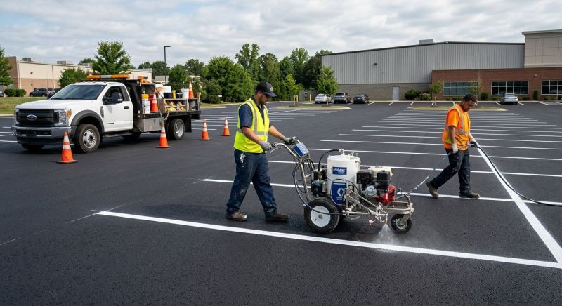 Commercial Asphalt Painting in Los Angeles, CA