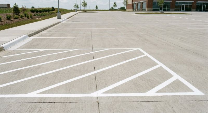 Concrete Parking Lot Striping in Palm Springs, CA