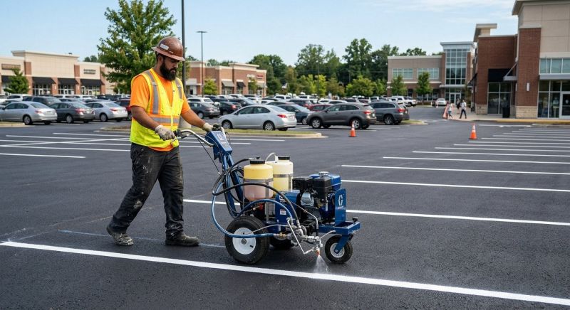 Asphalt Painting in Hilton Head Island, SC