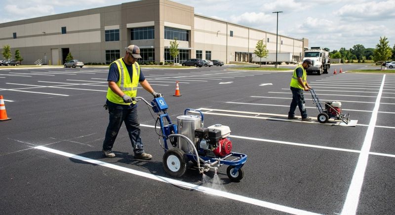 Parking Lot Painting in Houston, TX